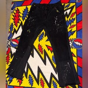 Carhartt Vintage Remake Painted Flare Carpenter Black Dark Grey